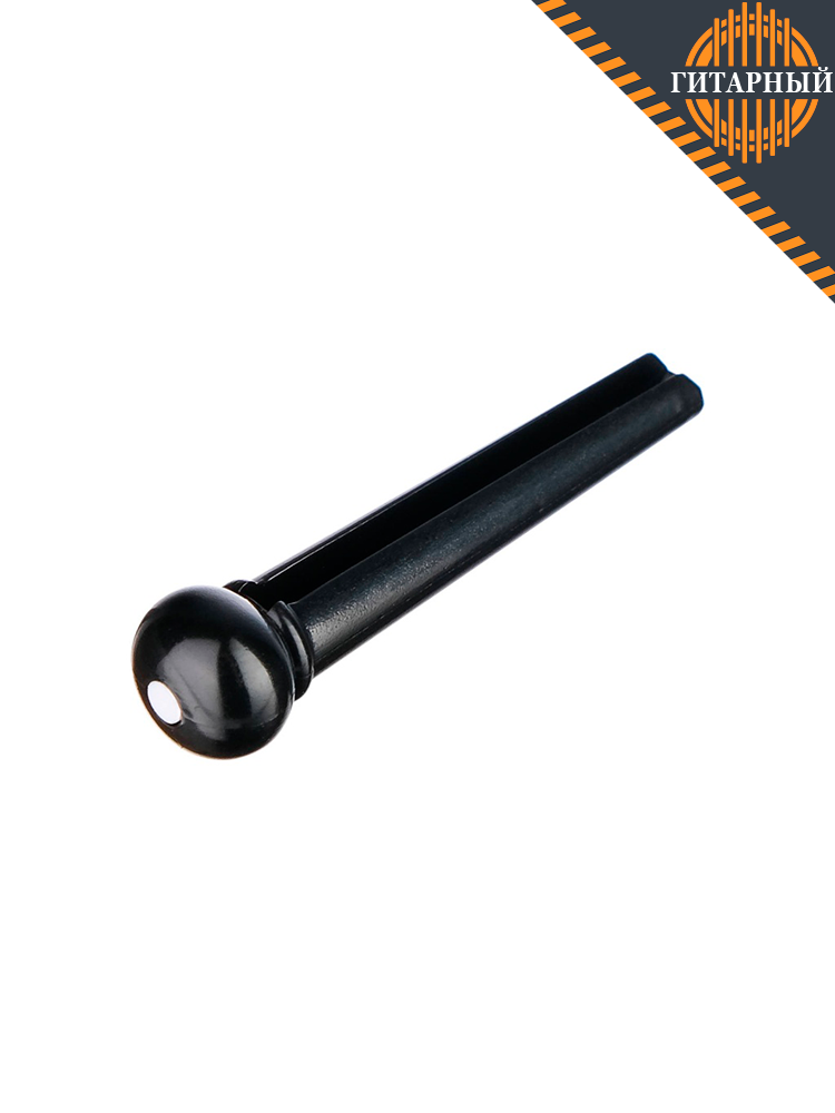 Alice A021BK/2PVC 2мм. PVC — Фиксатор струн черный с белой точкой