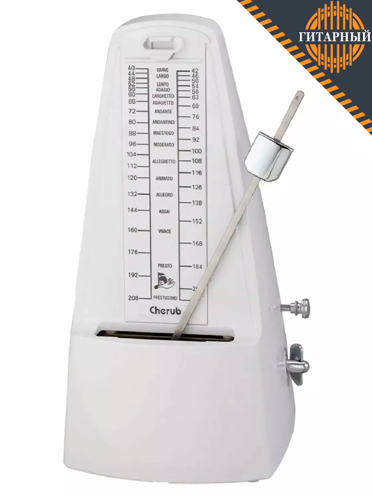 Cherub WSM-305-WH — Метроном механический, белый