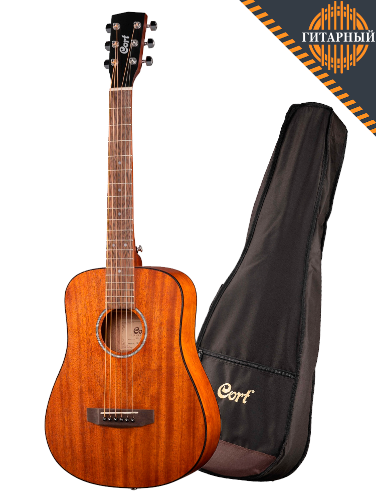 Cort AD-mini-M-WBAG-OP Standard Series Акустическая гитара 3/4 с чехлом