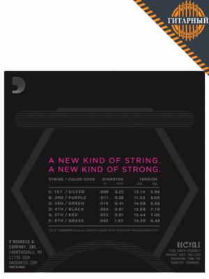 D’Addario NYXL0942 NYXL 09-42 Super Light никелированные — Струны для электрогитары