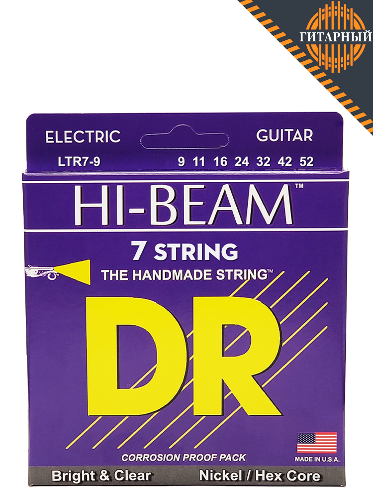DR LTR7-9 9-52 никелированные — Струны для 7-струнной электрогитары