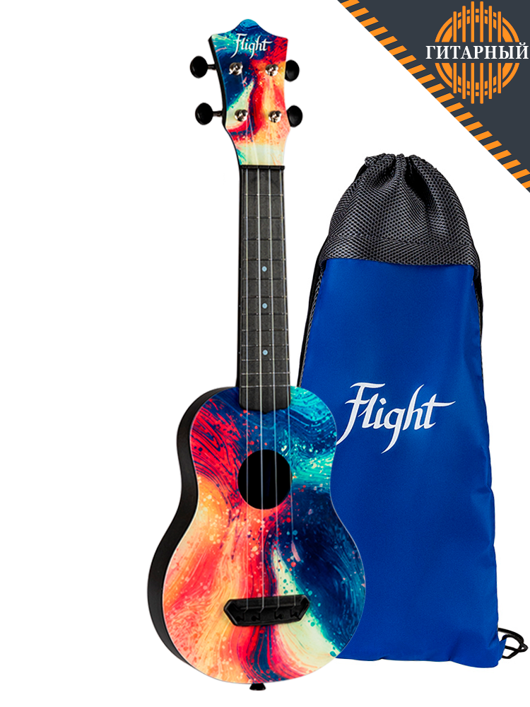 FLIGHT ULTRA S-40 Swirl — Укулеле сопрано с чехлом