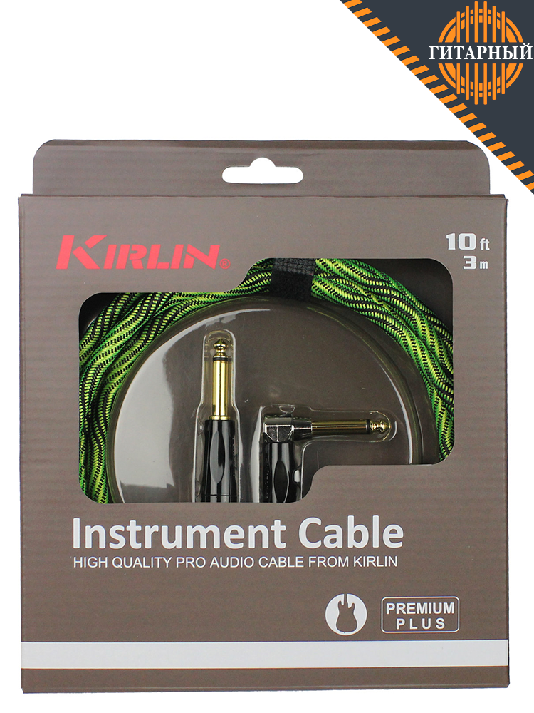 Kirlin IWB-202BFGL 3M WBG — Кабель инструментальный, Wave Green