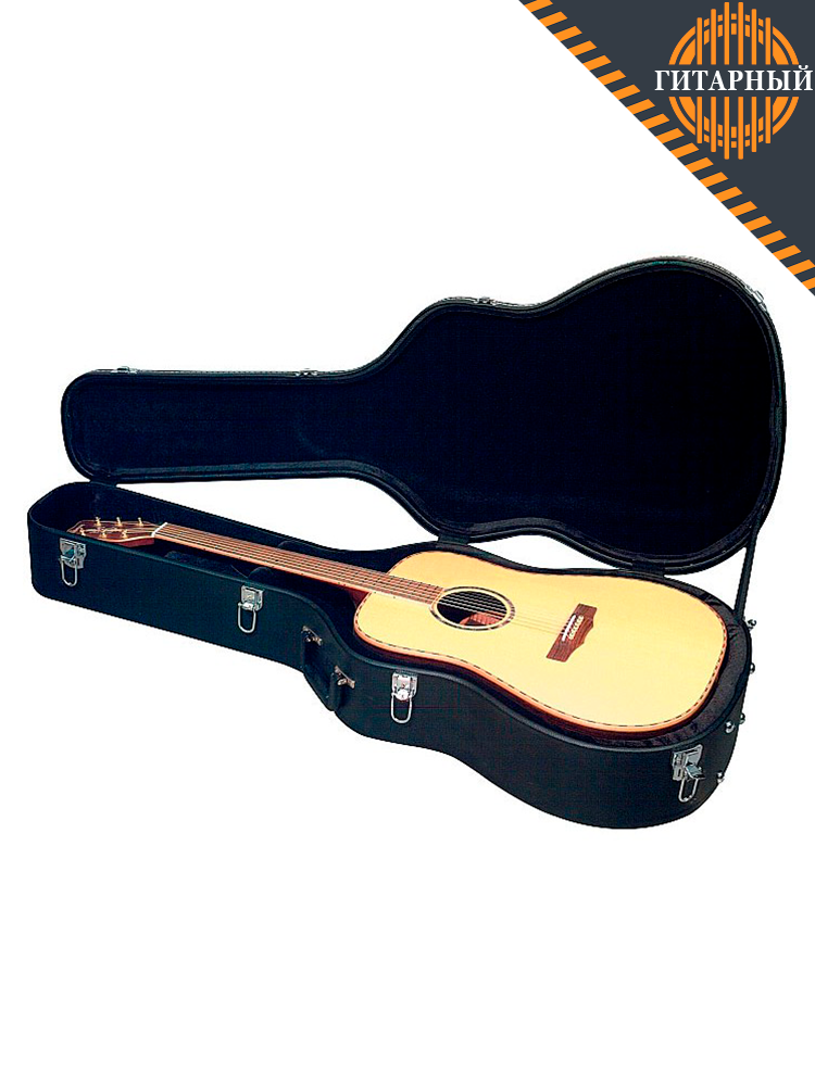 Rockcase RC10609B/SB деревянная основа — Фигурный кейс для акустической гитары
