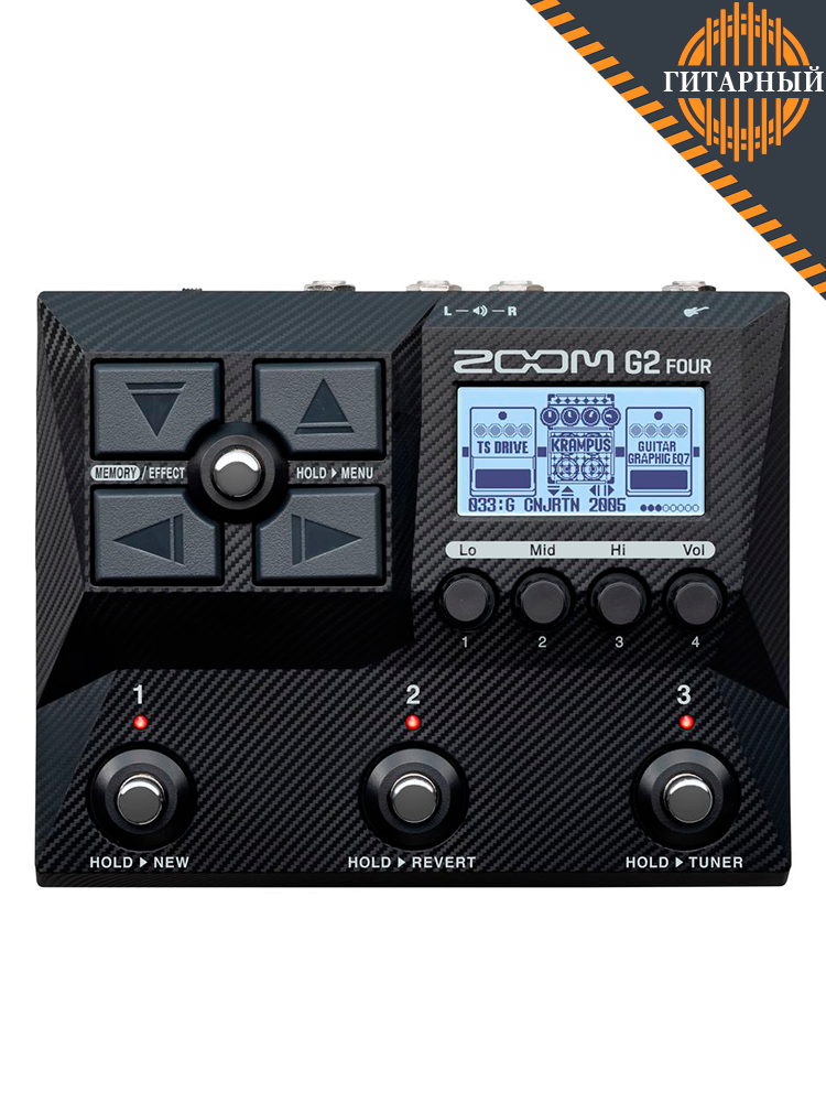 Zoom G2 FOUR — Гитарный процессор мультиэффектов с поддержкой IR