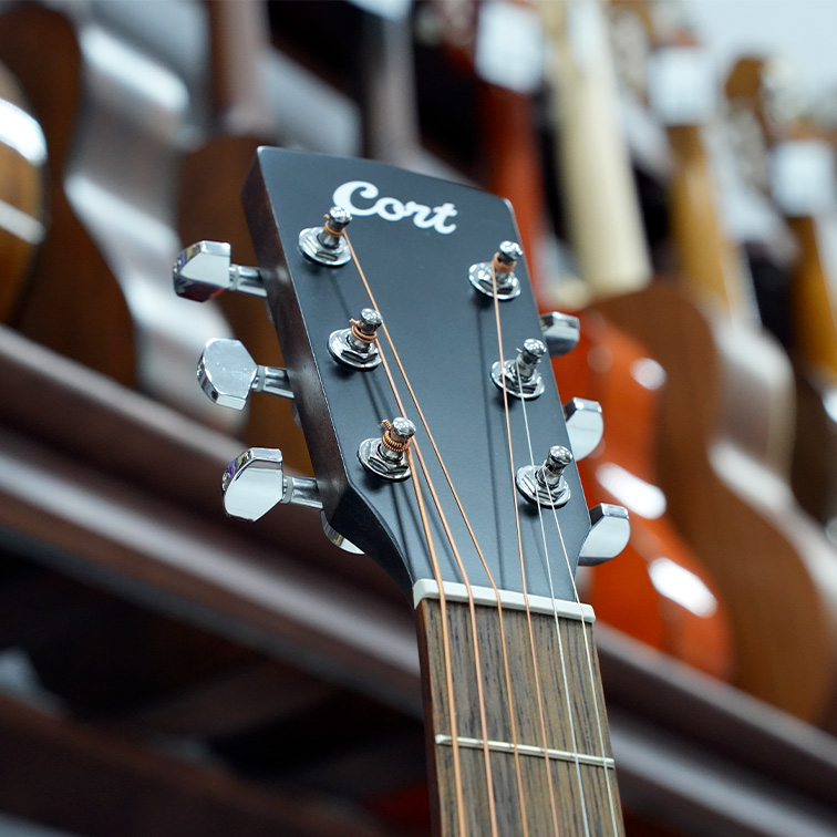 Cort AF510-OP Standard Series — Акустическая гитара голова грифа