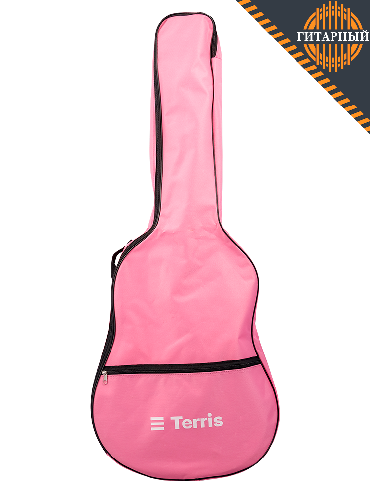 Terris TGB-A-01PNK розовый — Чехол акустической гитары
