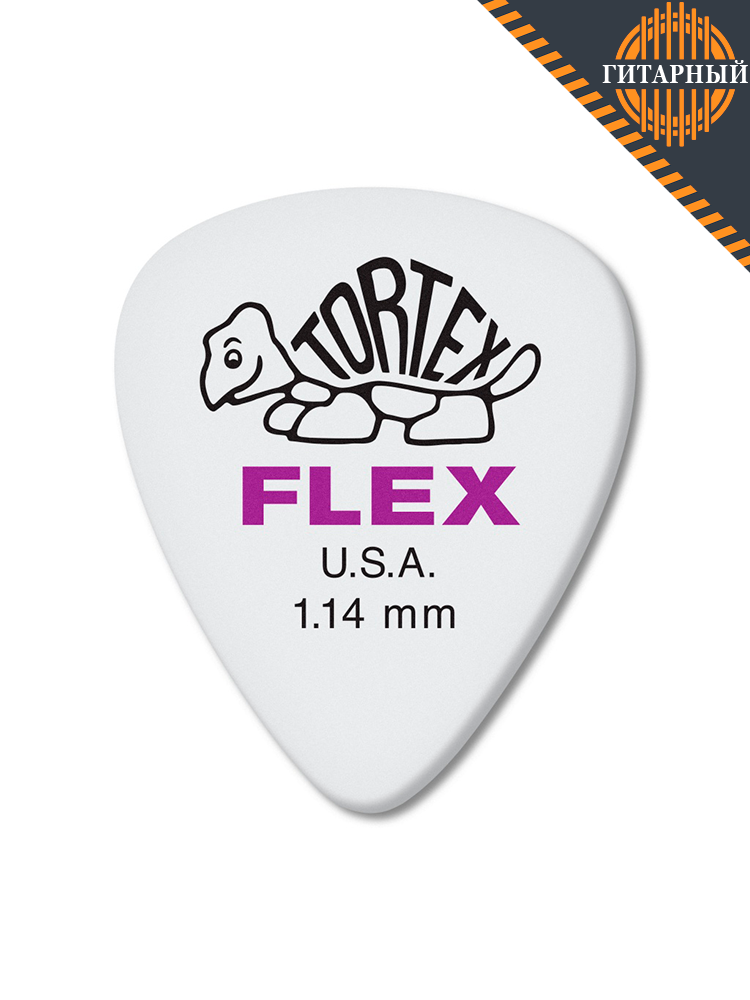 Dunlop 428P1.14 Tortex Flex 1,14 белые — Медиаторы (основной ракурс)
