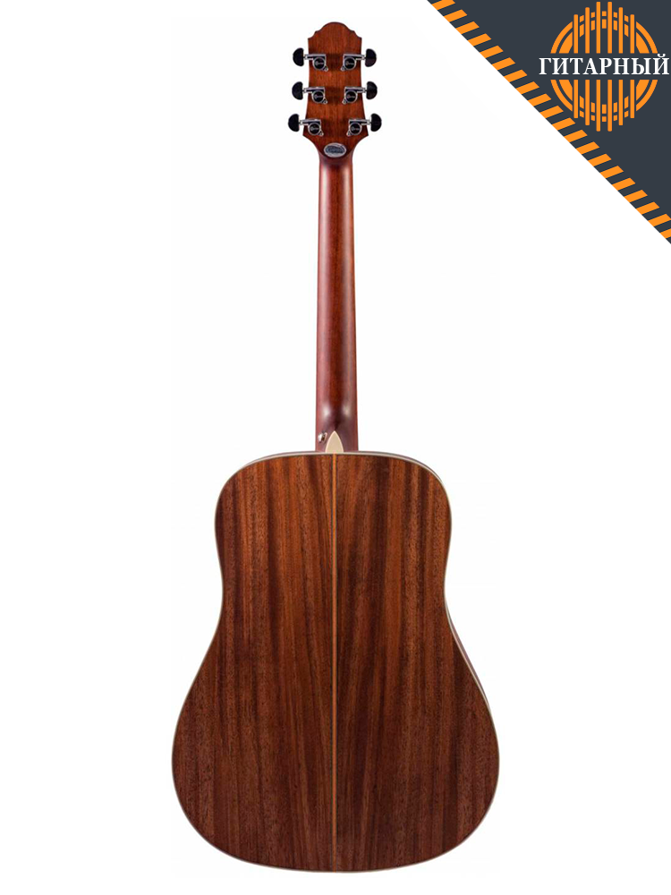 Crafter D-7/NC — Акустическая гитара с чехлом (вид сзади)