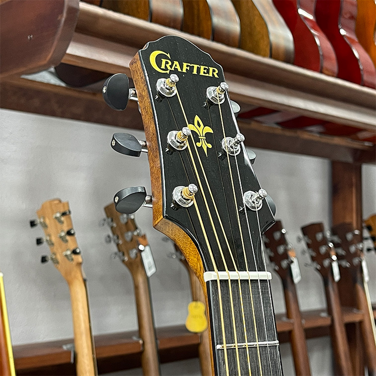 Crafter HG-250CE NC — Электро-акустическая гитара голова грифа