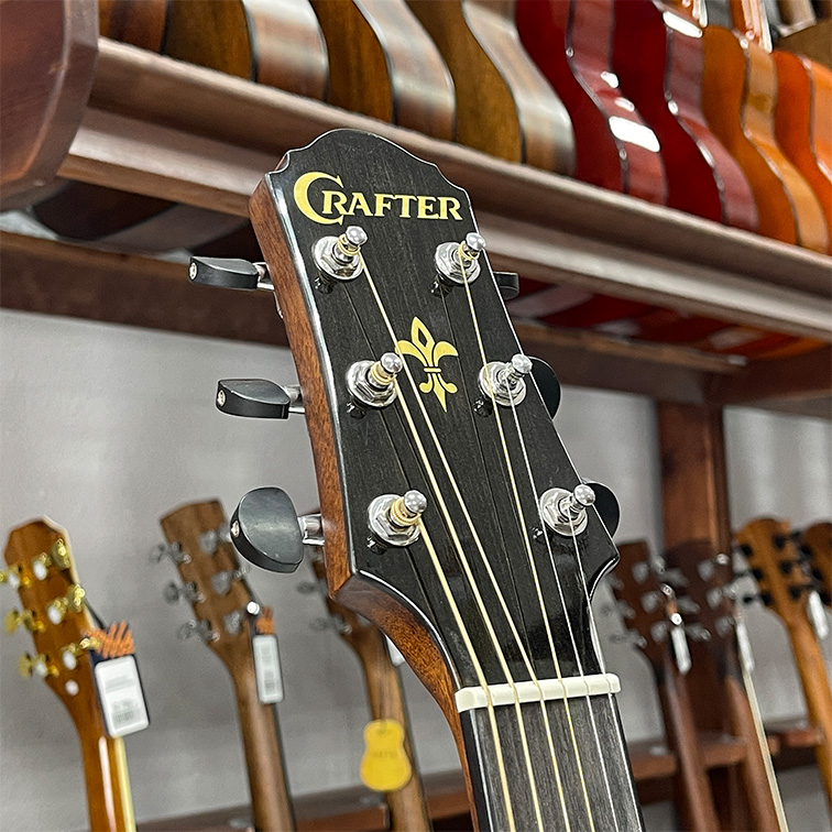 Crafter HT-250/BRS — Акустическая гитара (фото головы грифа)