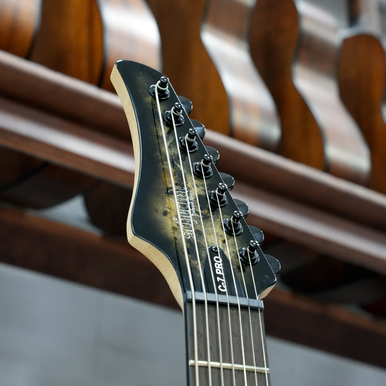 Schecter C-7 PRO CB — Электрогитара 7 струн (голова грифа)
