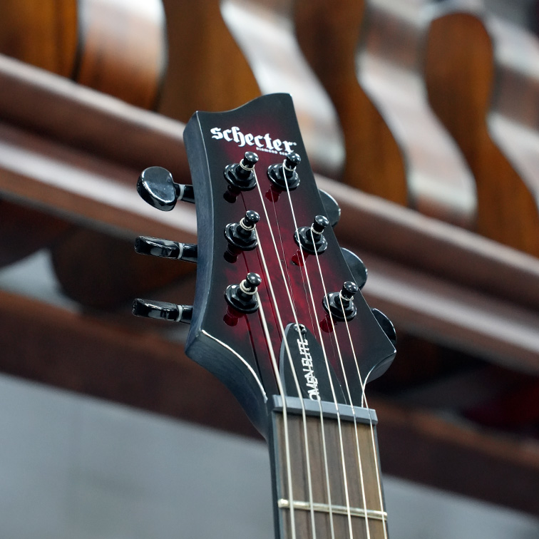 Schecter Omen Elite-6 BCHB — Электрогитара (голова грифа)