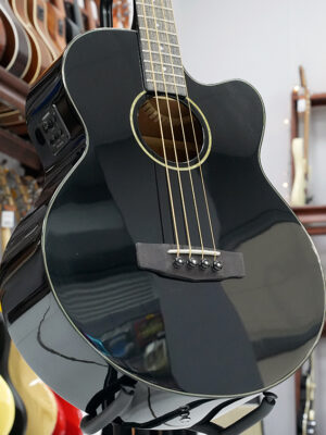 Cort AB850F-BK-BAG — Электро-акустическая бас-гитара +чехол (верхняя дека)