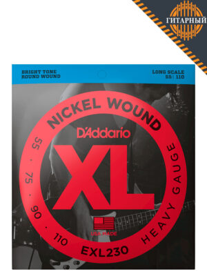 D'Addario EXL230 55-110 Nickel Wound — Струны бас-гитары