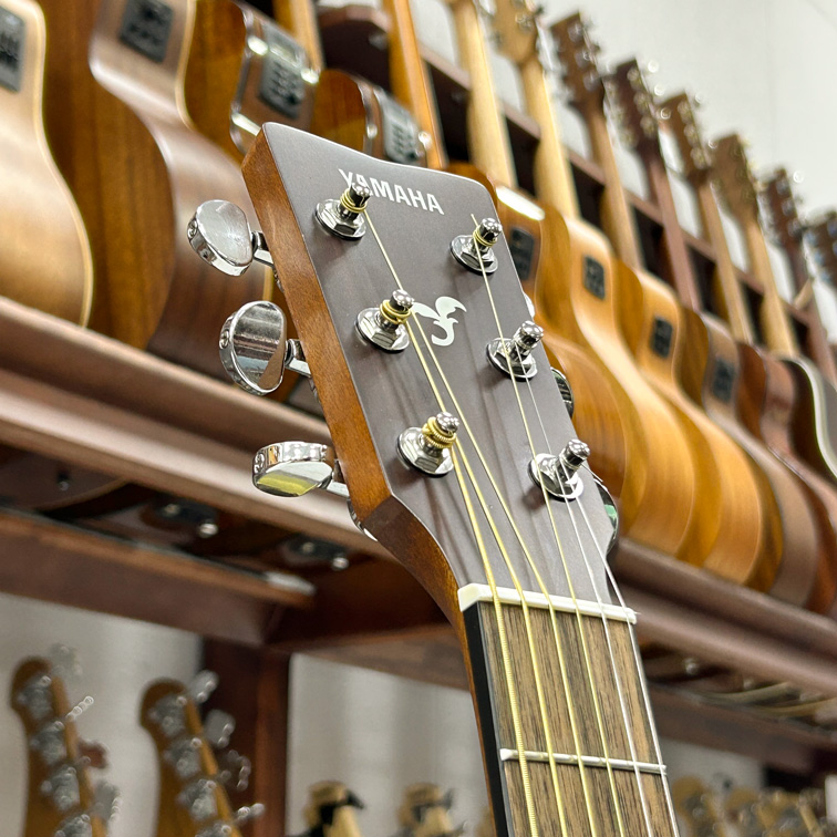 Yamaha FS800 — Акустическая гитара (голова грифа)