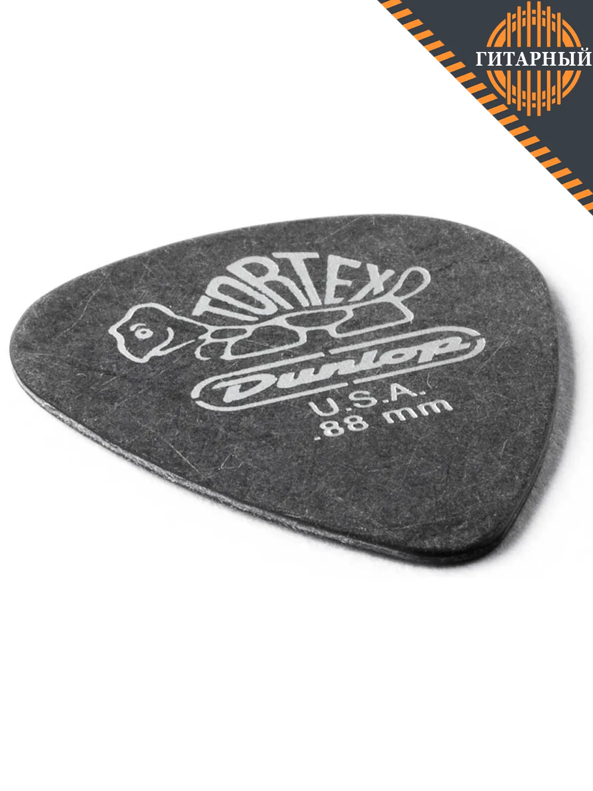 Dunlop Tortex PB 488P.88 0,88 STD черный — Медиатор (сбоку)