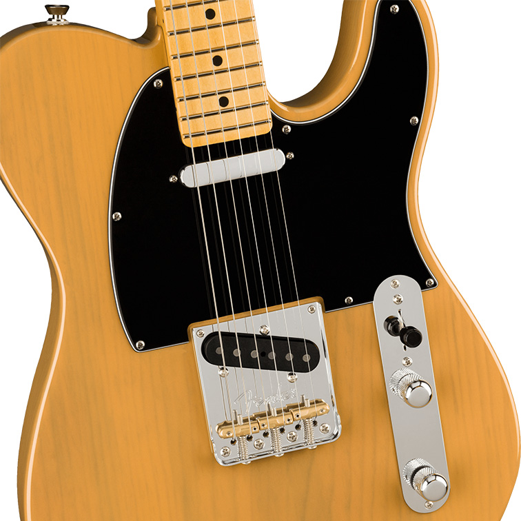 Fender American Professional II Telecaster BTB — Электрогитара (дека вблизи)