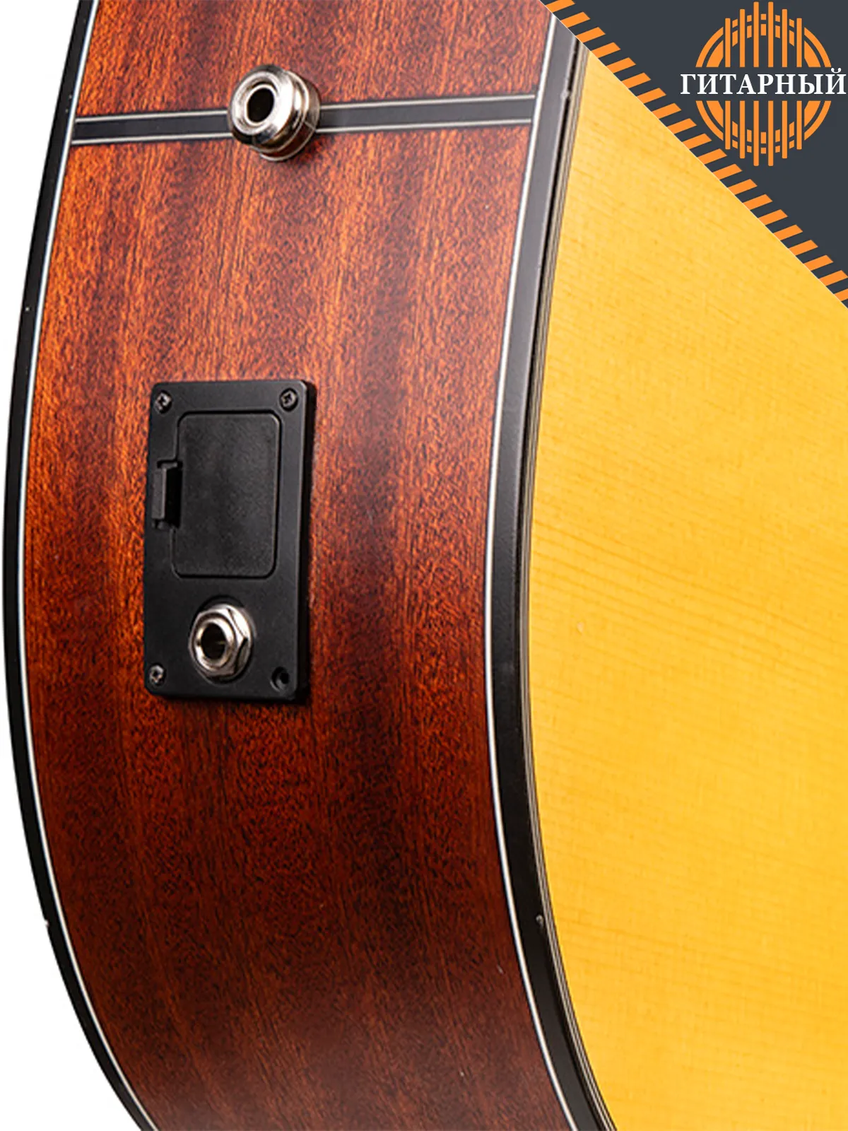 Guitto GGP-02 трансакустика — Звукосниматель акустической гитары (гнездо)