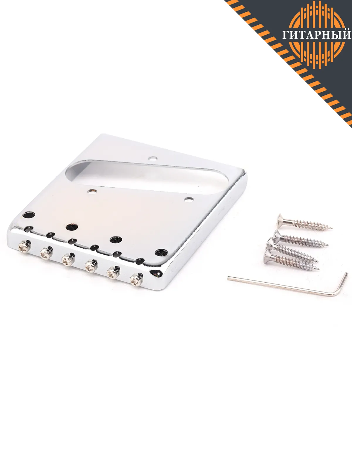 Musiclily MX1273CR — Бридж для электрогитары Telecaster (сзади)